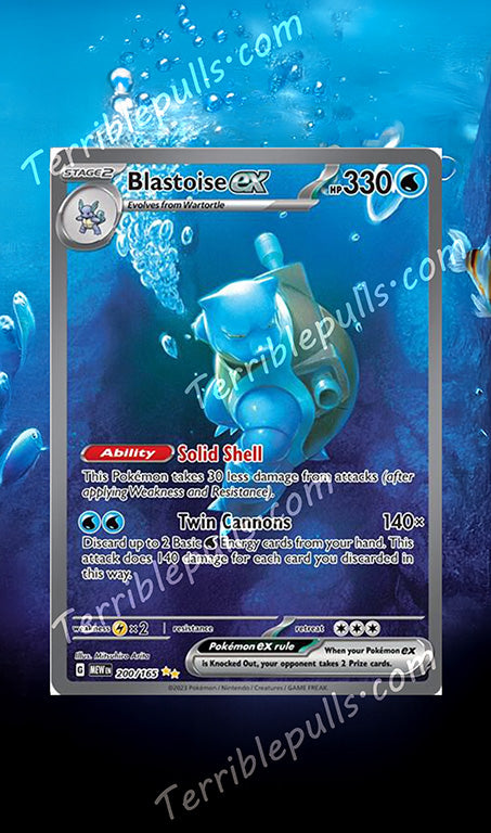 Blastoise EX 151 Extended Art
