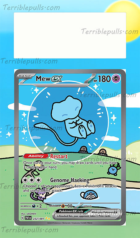 Mew EX Paldean Fates (Bubble Mew) Extended Art