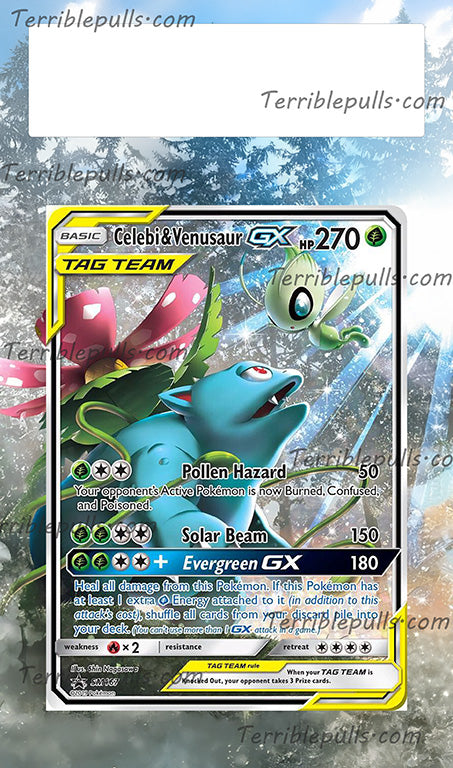 Celebi & Venusaur GX Tag Team SM167 Extended Art