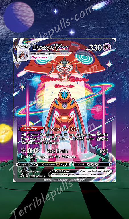 Deoxys VMAX GG45 Crown Zenith Extended Art
