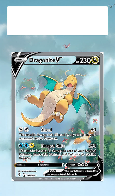dragonite v pokemon card Dragonite V Alternate Art Evolving Skies Extended Art – Terrible Slabs