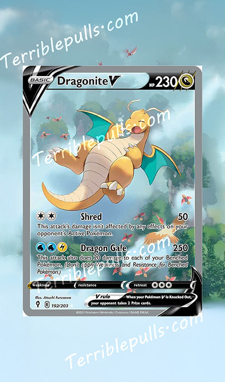 Dragonite V Alternate Art Evolving Skies Extended Art