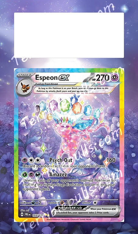Espeon EX Prismatic Evolutions Extended Art