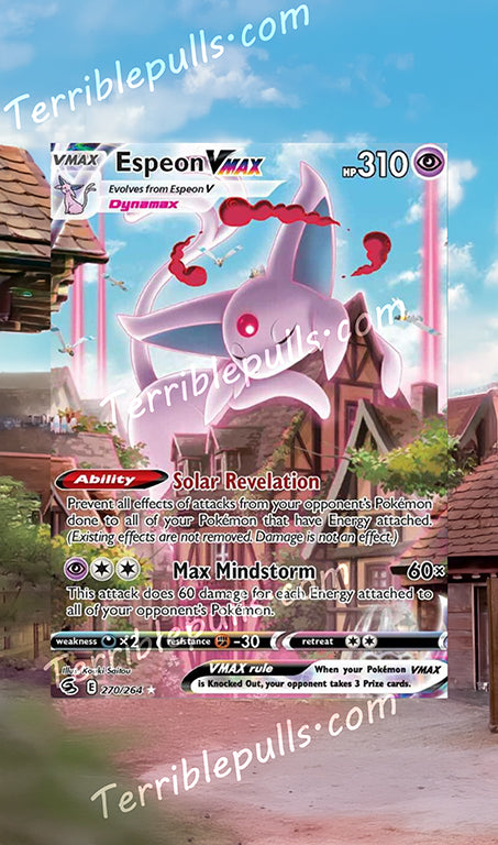 Espeon VMAX Alt Art Fusion Strike Extended Art