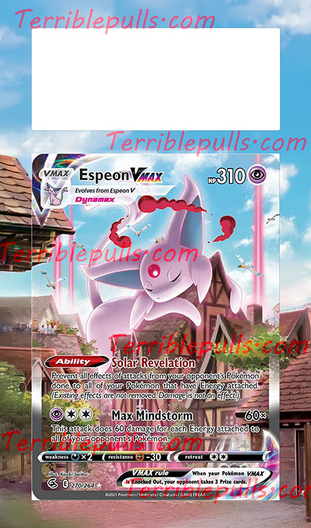 Espeon VMAX Alt Art Fusion Strike Extended Art