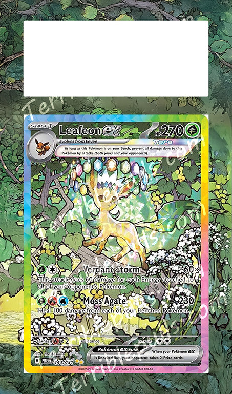 Leafeon EX Prismatic Evolutions Extended Art
