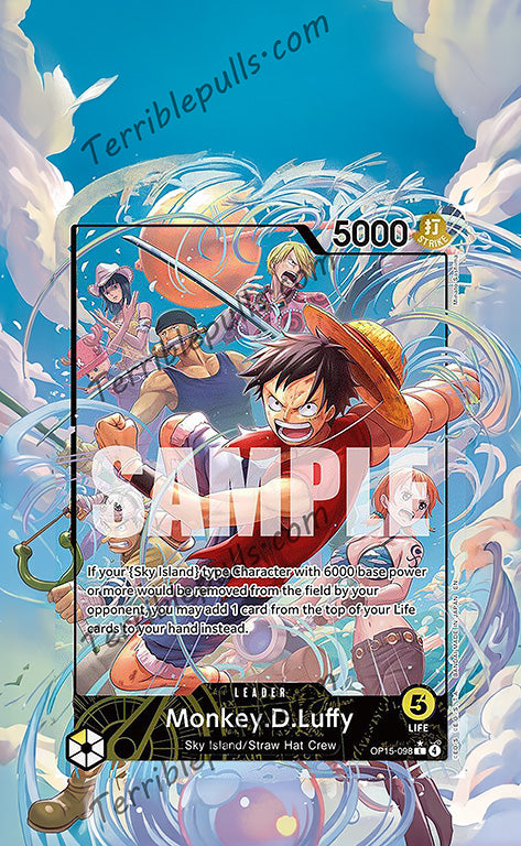 Monkey D. Luffy Leader OP15-098 Alternate Art Extended Art