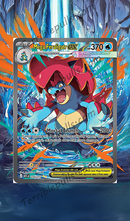 Mega Feraligatr EX 274/217 Extended Art