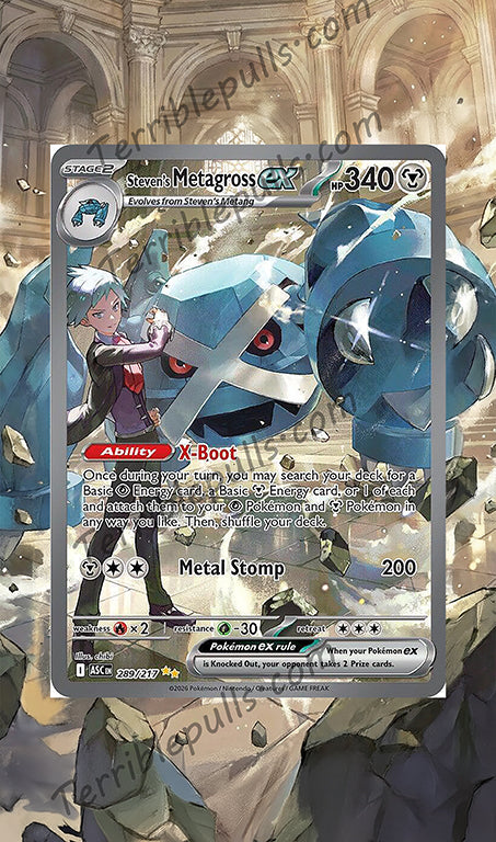 Steven's Metagross EX 289/217 Extended Art
