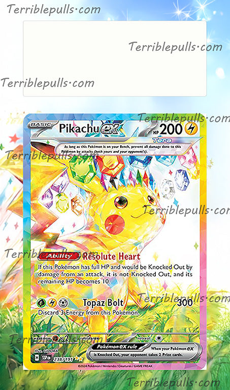 Pikachu EX Surging Sparks Extended Art
