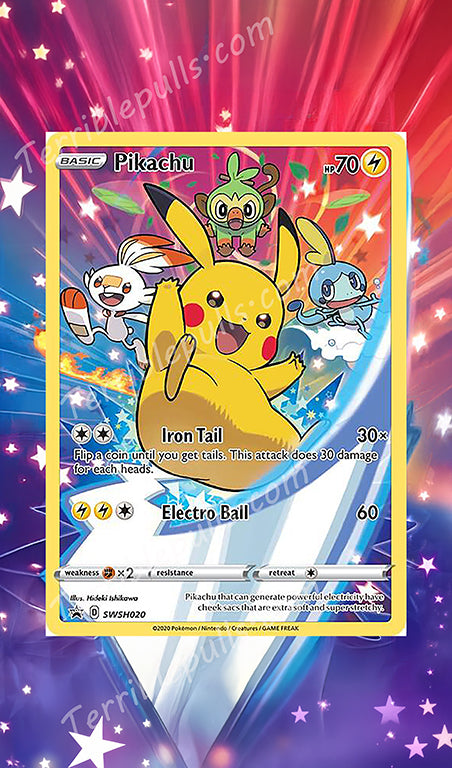 Pikachu Promo SWSH020 Extended Art