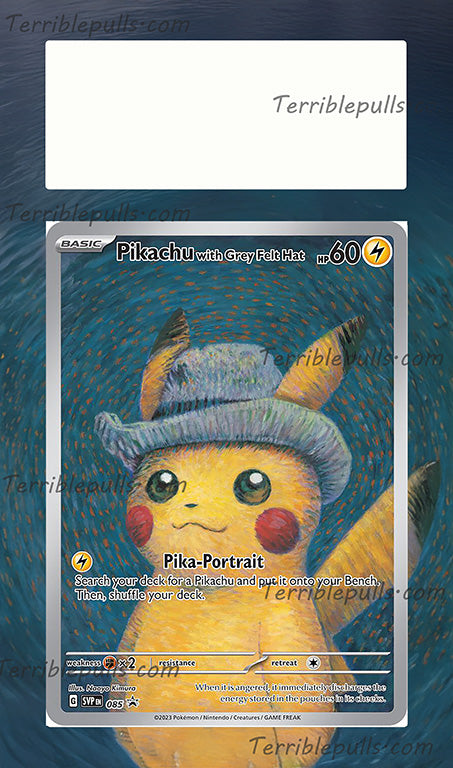 Pikachu with Grey Felt Hat Promo (Van Gogh) Extended Art