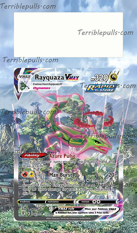 Rayquaza VMAX Evolving Skies Extended Art