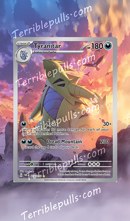 Tyranitar Paldea Evolved Extended Art
