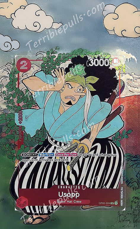 Usopp English Version 1st Anniversary Set OP01-004 Extended Art