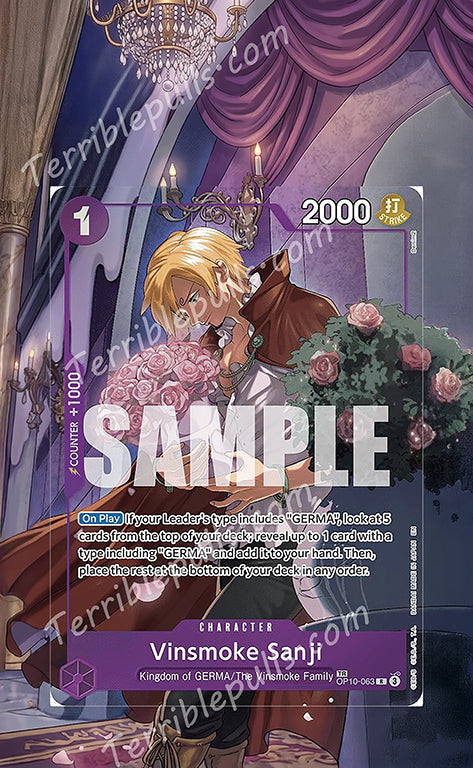 Vinsmoke Sanji TR OP12 Extended Art