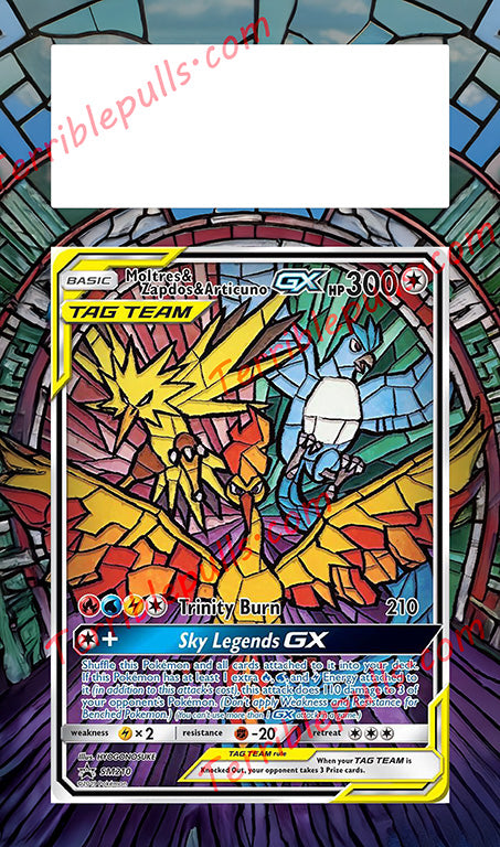 Moltres & Zapdos & Articuno GX Tag Team SM210 Extended Art