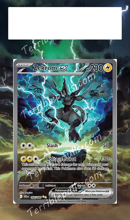 Zekrom EX 166 Extended Art Terrible Slabs Zekrom EX 166 Extended Art Terrible Slabs