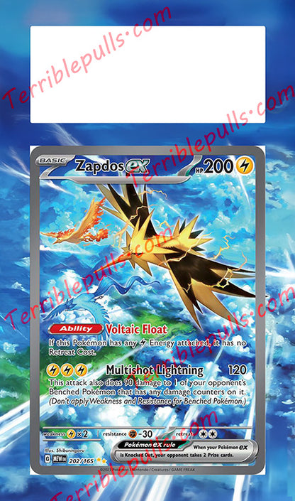 Zapdos EX 151 Extended Art