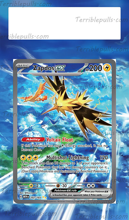 Zapdos EX 151 Extended Art
