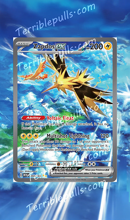 Zapdos EX 151 Extended Art