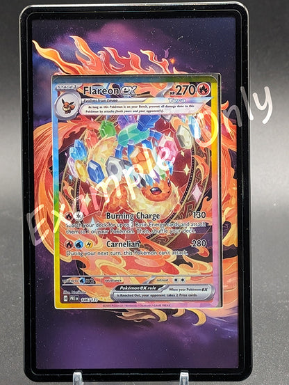 Flareon EX Prismatic Evolutions Extended Art