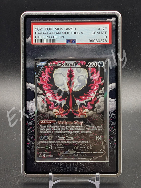Galarian Moltres V 177 Chilling Reign Extended Art