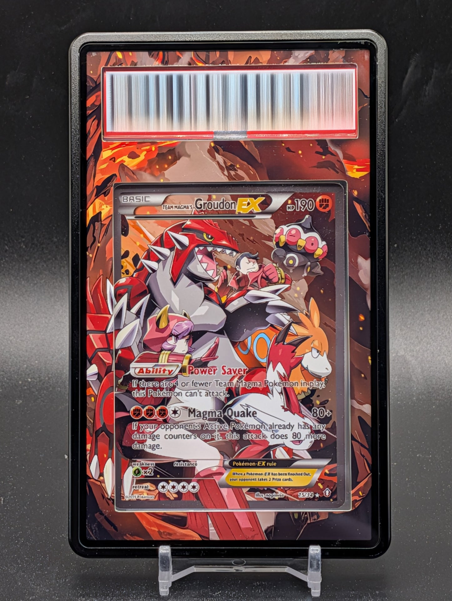 Team Magma's Groudon EX 15/34 Extended Art
