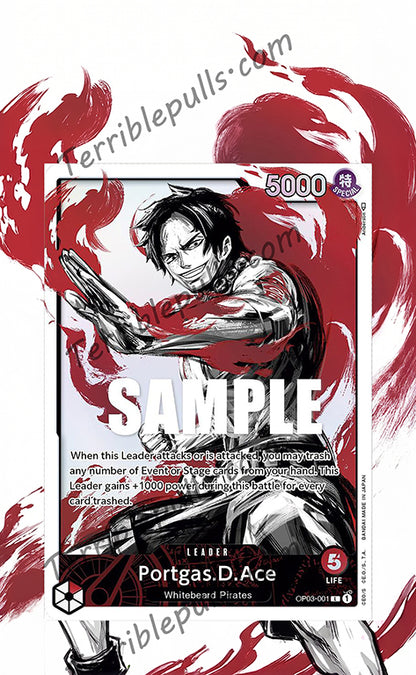 Portgas D. Ace Alternate Art OP03-001 Pillars of Strength Extended Art