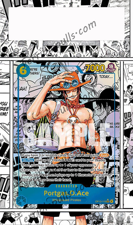 Portgas D. Ace Manga OP13 Carrying On His Will Extended Art