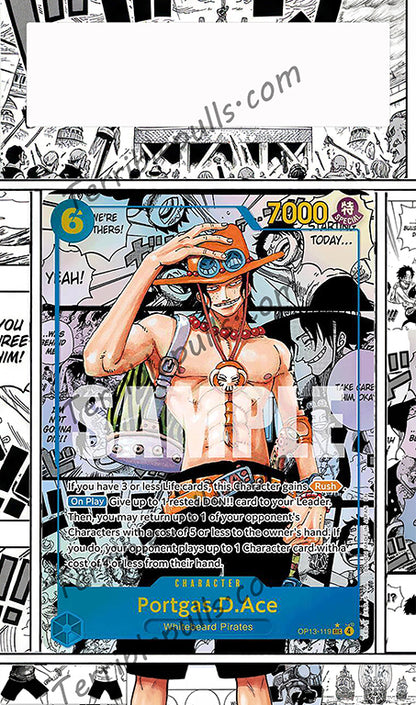 Portgas D. Ace Manga OP13 Carrying On His Will Extended Art