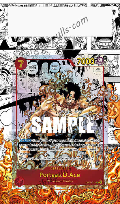 Portgas D. Ace Manga OP02-013 Paramount War Extended Art
