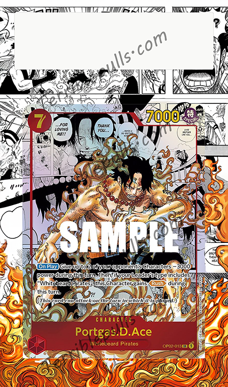 Portgas D. Ace Manga OP02-013 Paramount War Extended Art