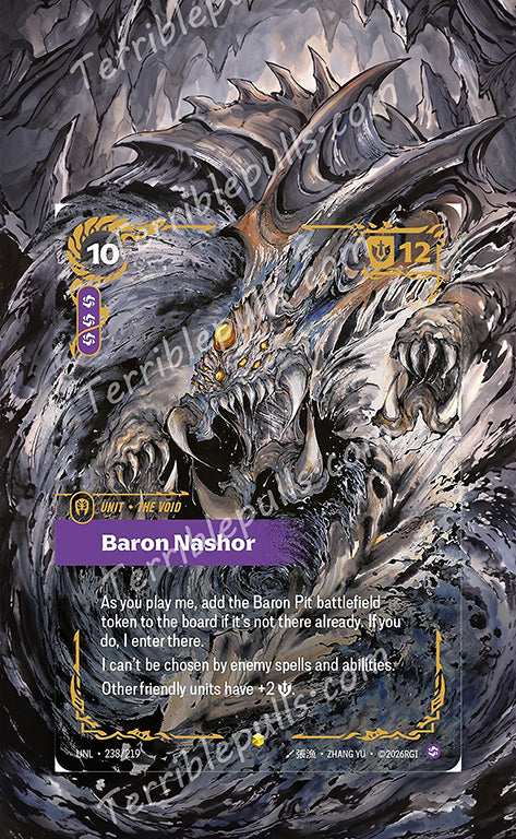 The Void Baron Nashor 238 Riftbound: Unleashed