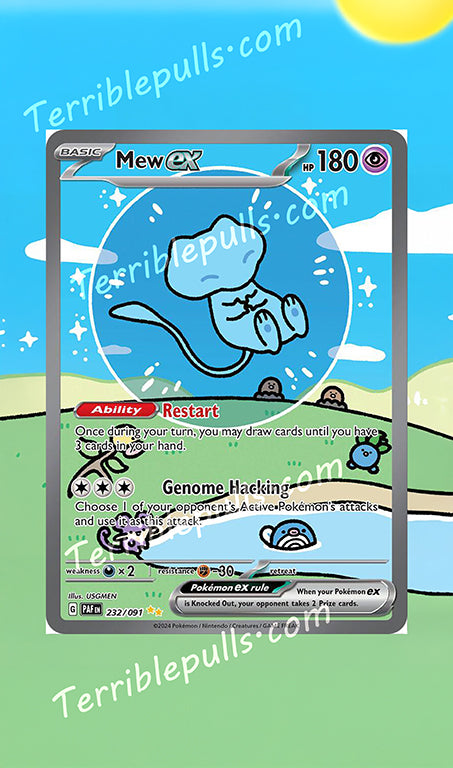 Mew EX Paldean Fates (Bubble Mew) Extended Art