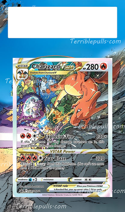 pokemon charizard vstar swsh262 promo card Charizard VSTAR SWSH262 Promo Extended Art – Terrible Slabs