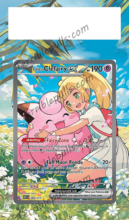 Lillie's Clefairy EX 280/217 Extended Art
