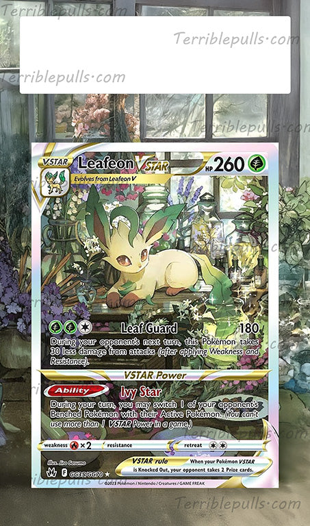 Leafeon Vstar GG35 Crown Zenith Extended Art