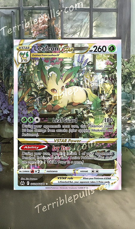 Leafeon Vstar GG35 Crown Zenith Extended Art