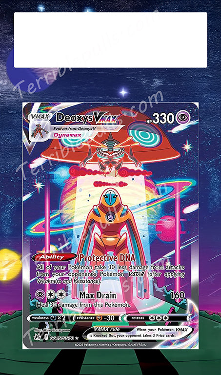 Deoxys VMAX GG45 Crown Zenith Extended Art