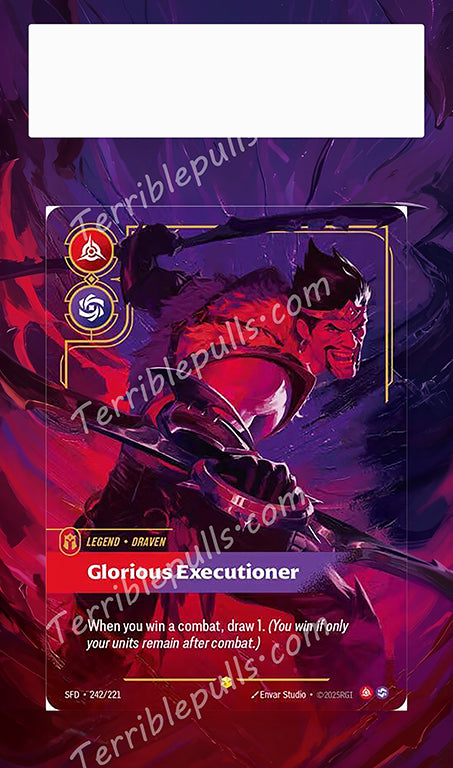 Draven- Glorious Executioner 242 Riftbound: Spiritforged