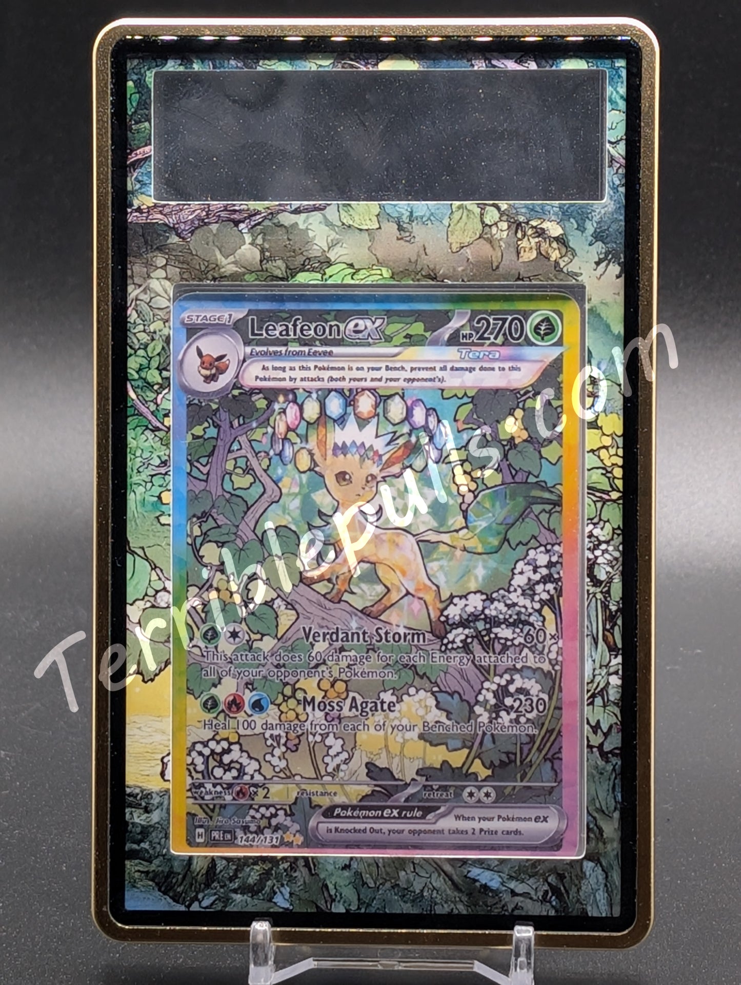 Leafeon EX Prismatic Evolutions Extended Art