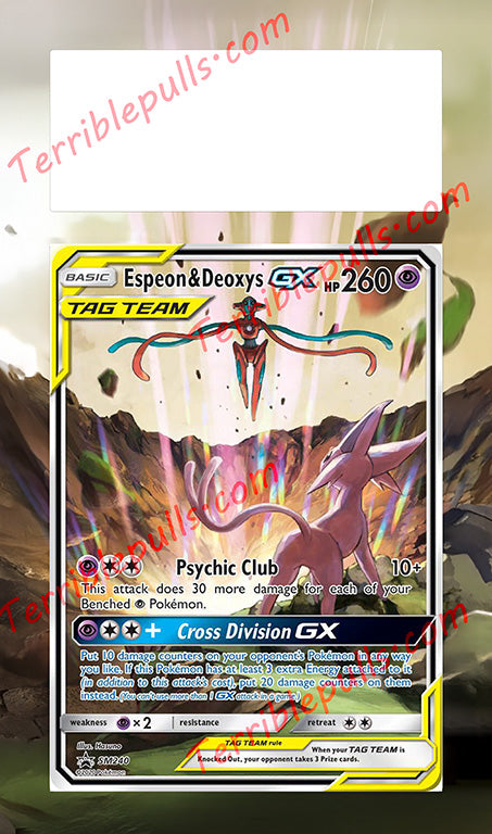 Espeon & Deoxys GX Tag Team SM240 Extended Art