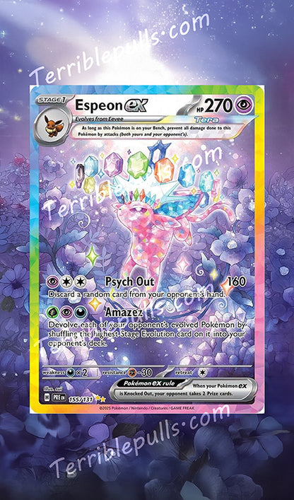 Espeon EX Prismatic Evolutions Extended Art