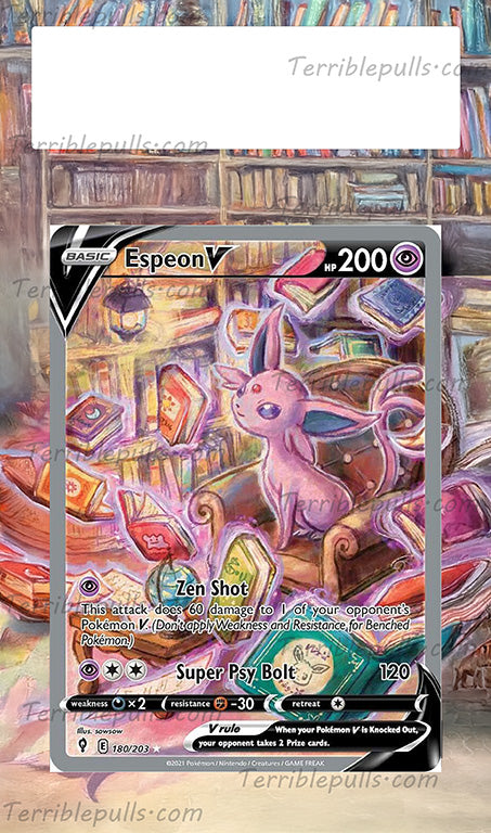 Espeon V Evolving Skies Extended Art