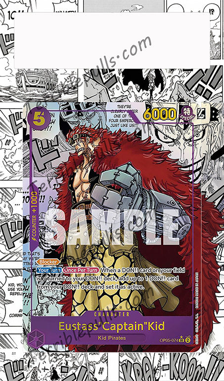 Eustass "Captain" Kid Manga OP05-074 Awakening of the New Era Extended Art
