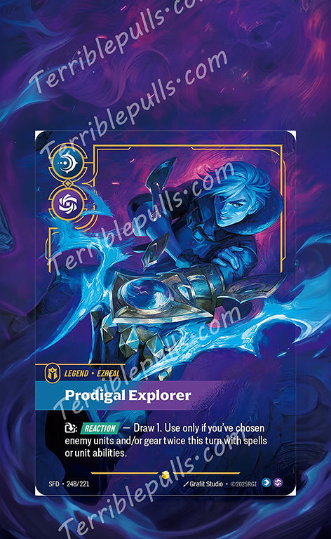 Ezreal 248 Prodigal Explorer Riftbound: Spiritforged