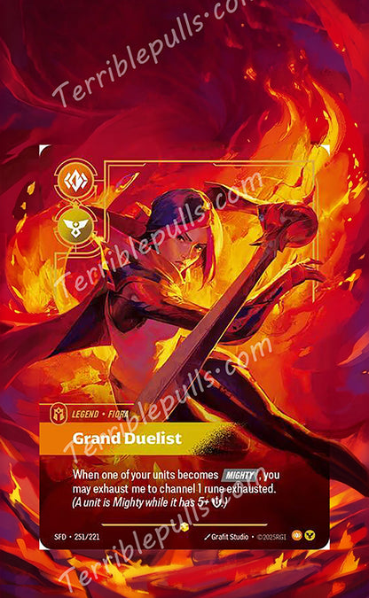 Fiora 251 Grand Duelist Riftbound: Spiritforged