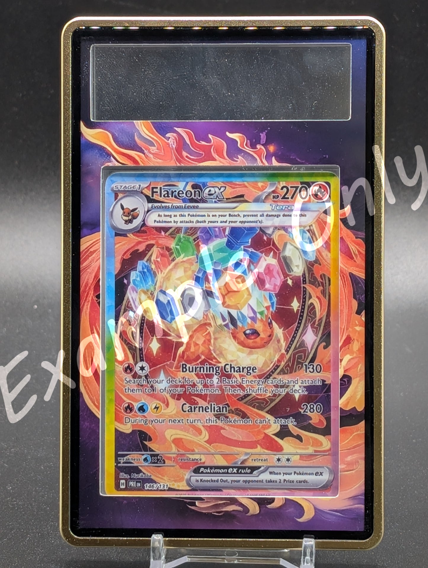 Flareon EX Prismatic Evolutions Extended Art