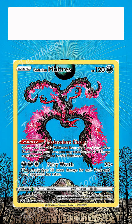Galarian Moltres SWSH284 Extended Art